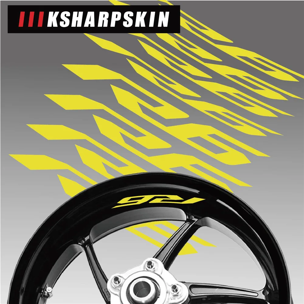 Мотоциклетная наклейка для YAMAHA R6 Светоотражающая на обод велосипеда красочное