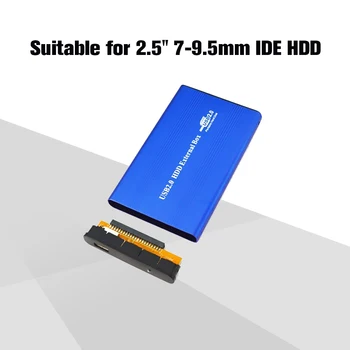 

USB2.0 to IDE Hard Disk Case 2.5'' IDE HDD Enclosure Plug And Play Portable Hard Disk Box Durable Aluminum Alloy HDD Enclosure