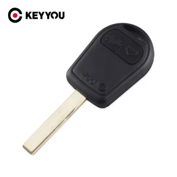 

KEYYOU 10x Remote Fob Case Replacement Car Key Shell Cover Keyless Fob for BMW 3 Buttons