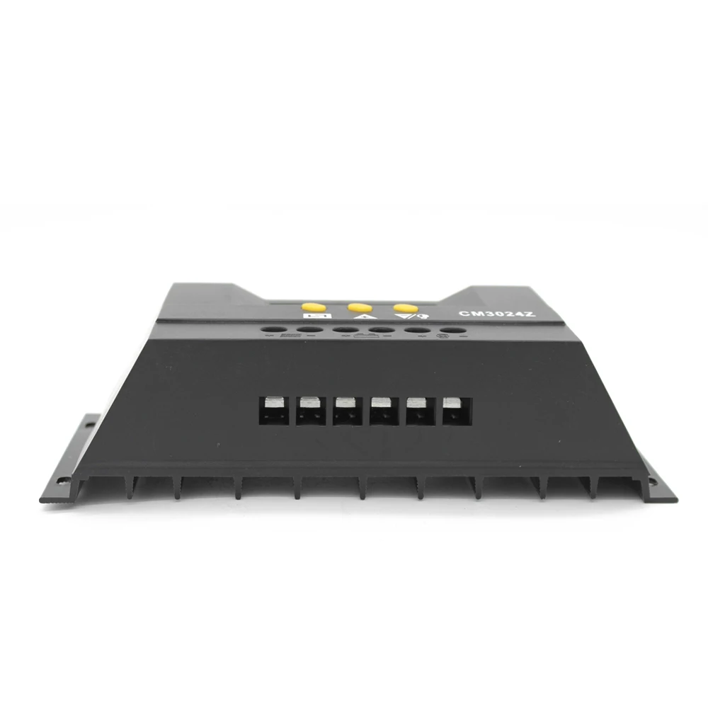 30A 12 V/24 V Широкий ЖК-дисплей Солнечный контроллер смарт-идентификация солнечная панель Батарея зарядный Регулятор автоматический