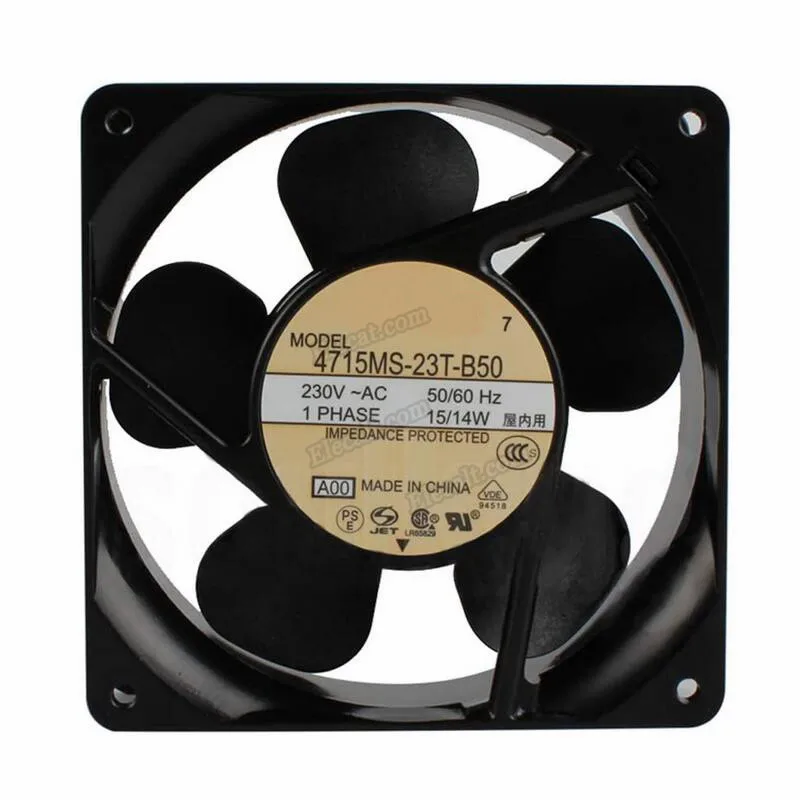 

Original New 4715MS-23T-B50 12cm 12038 230V 15W DC Cabinet Fan for NMB 120X120X38MM Cooling Fans