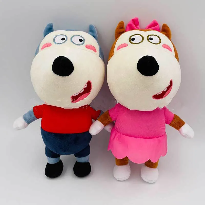Cute Anime Wolfoo Family Plush Toy Lucy Stuffed Doll Boy Girls Kids Xmas Gifts 