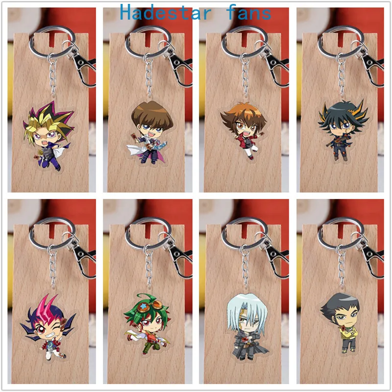 10 шт./лот аниме yu-gi-oh акриловый брелок игрушка дуэль монстры фигурка Yugi Muto Bag