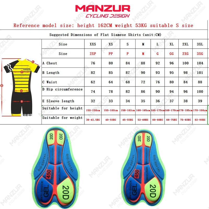 MANZUR New Professional women triathlon suit cycling clothing jumpsuit maillot ropa ladies sportswear summer women's clothing
