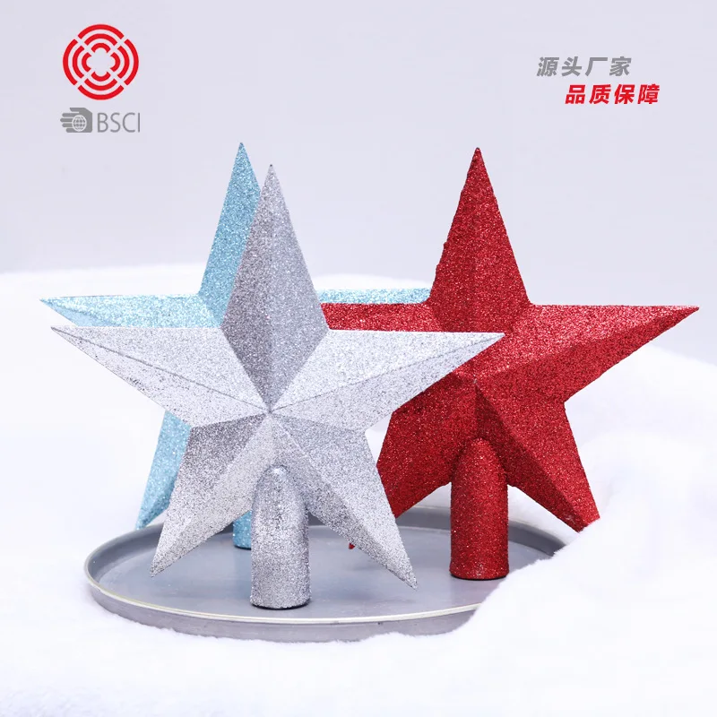 

Christmas Tree Decorations Thickening Christmas Tree Sparkling Pink Tree Top Star Accessories Accessories Christmas Decorations