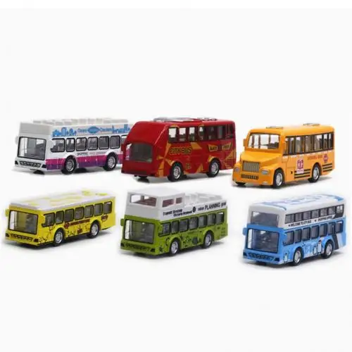 Ônibus urbano realista puxar para trás brinquedos modelo infantil jogos de  mesa melhor presente - AliExpress