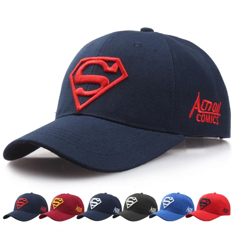 

2019 New Baseball Cap snapback Baseball Hat Men&Women Hip Hop Cap Superman Hats Fitted Baseball Hat Casual Sun Hats Baseball Cap