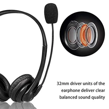 

Chatting Gaming Podcast Recording Volume Controller Online Teaching Call Center USB Wired PC Microphone Headset