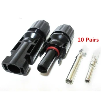 

Waterproof Solar Panel Connectors M/F Male Female Wire Adapter Supplies