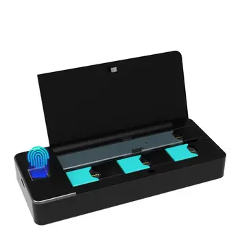 

EastVita 1100mAh Power Bank Portable Fingerprint Lock Charging Case Compatible for J UUL Electronic Cigarette Charger 828