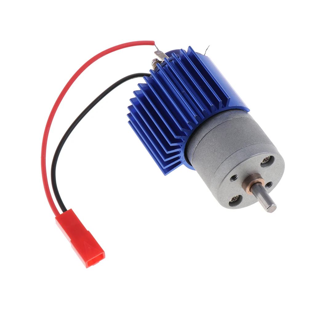 370 Motor with Heatsink Accessories for WPL B14 B24 B16 B36 Military Truck, C14 C24 Pickup Truck, C34 Rock Crawler