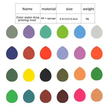 

24 Colors Inkpad Handmade DIY Craft Oil Based Ink Pad Rubber Stamps Fabric Wood Paper Scrapbooking Ink pad Finger Paint Wedding