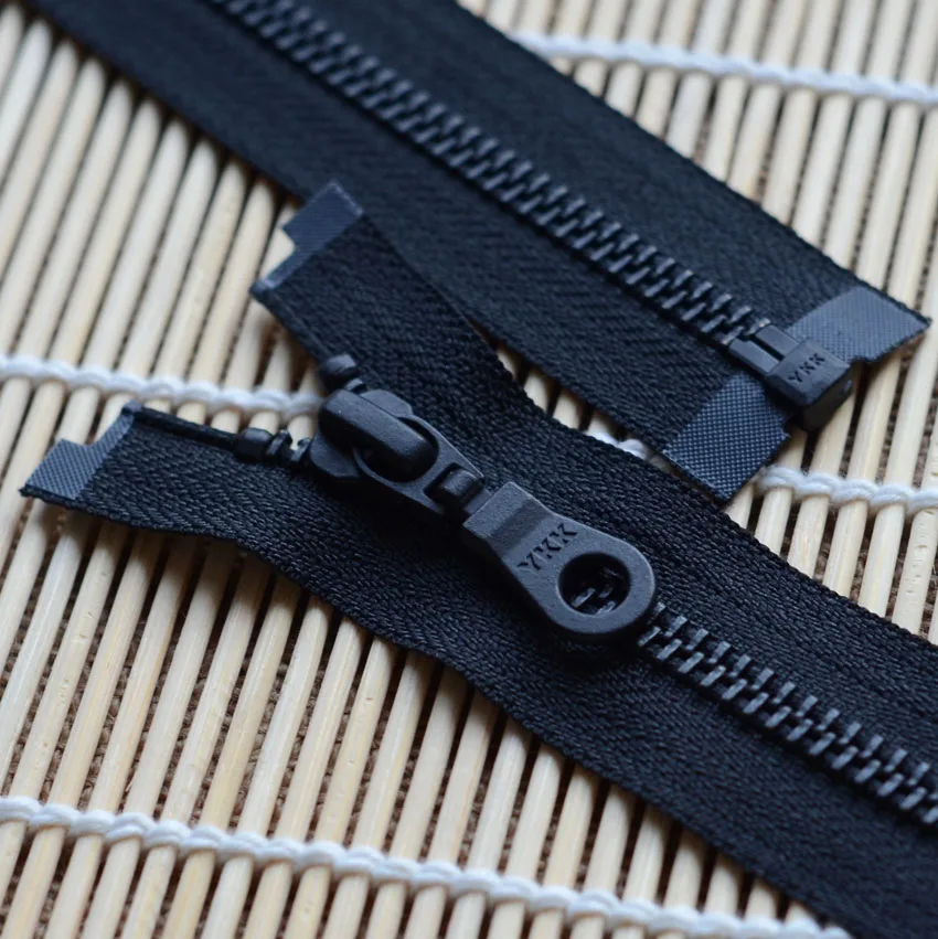 ykk zinc alloy single front zipper 5 black bronze coat black zipper 20 120cm black plated