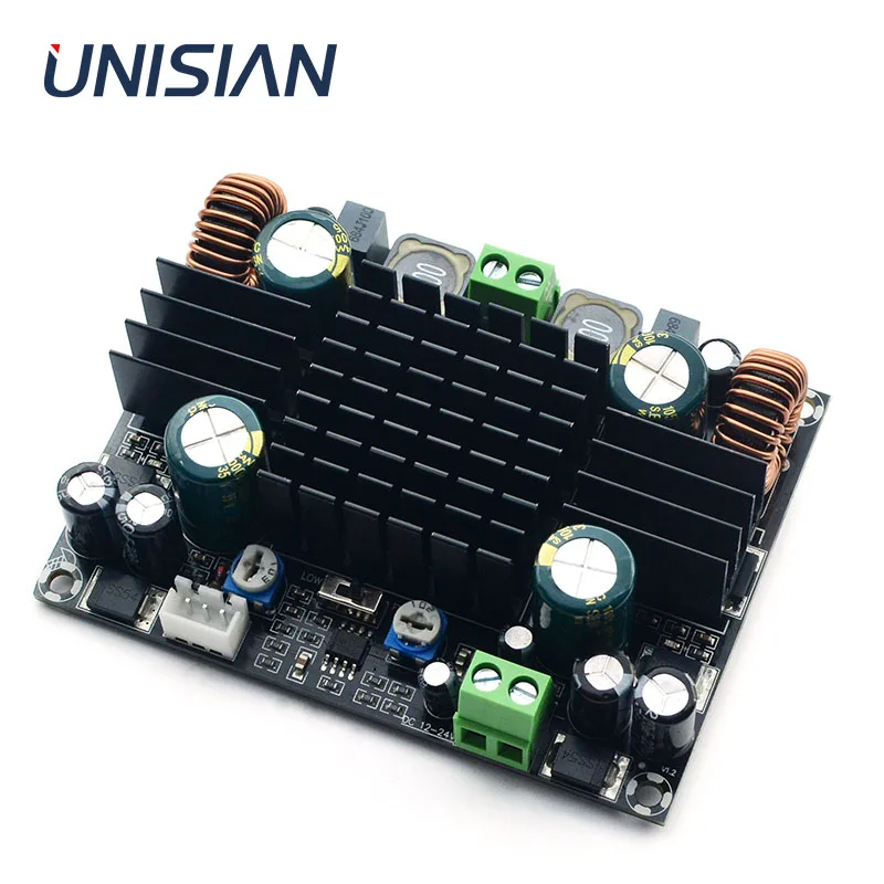 UNISIAN TPA3116 Car Audio Amplifier Board 150W High Powr Mono Digital TPA3116D2 Amplfiers DC 12V-24V for car auido system | Электроника