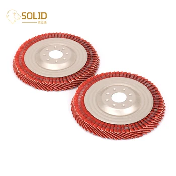 

10Pcs 4"100mm Sanding Flap Disc Iron Cap Red Sandpaper 80# Grinding Wheel 5/8" Bore for Metal and Stainless Steel Weld Grinding