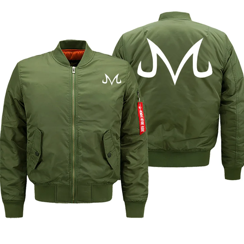 Мужская куртка-бомбер, свободный стиль, 8XL, большой размер, Военный стиль, байкер, уличная куртка, мужские куртки, драконий жемчуг, аниме, хип-хоп, плотные пальто, парка - Цвет: army green 5