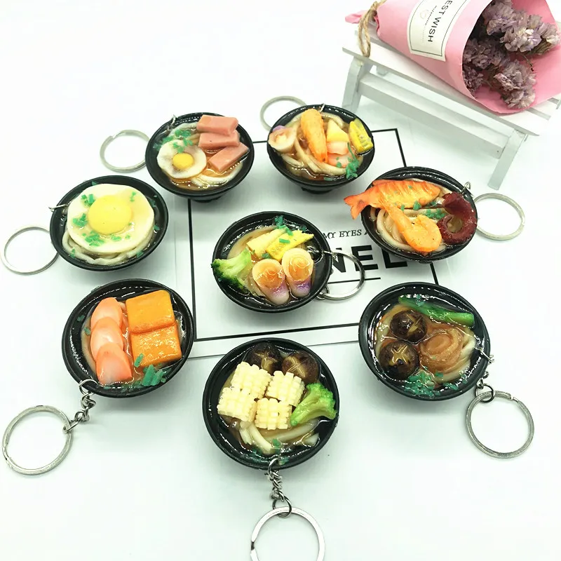 Модель пищевая чаша поверхность брелок Модель Guilin рисовая мука лапша Япония тарелки для суши растягивается лапша игровой дом
