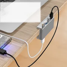 ORICO USB концентратор USB 3,0 концентратор зарядный концентратор Профессиональный зажим дизайн Алюминиевый сплав 4 порта портативный размер туристическая станция для ноутбука