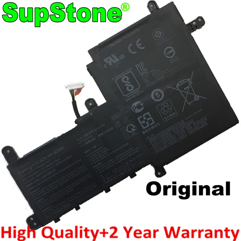 

SupStone Genuine New B31N1729 Laptop Battery For Asus VivoBook S530FA-BQ164T S530UA S530UN-BQ172T X530FA X530UA X530UF X530UN-1E