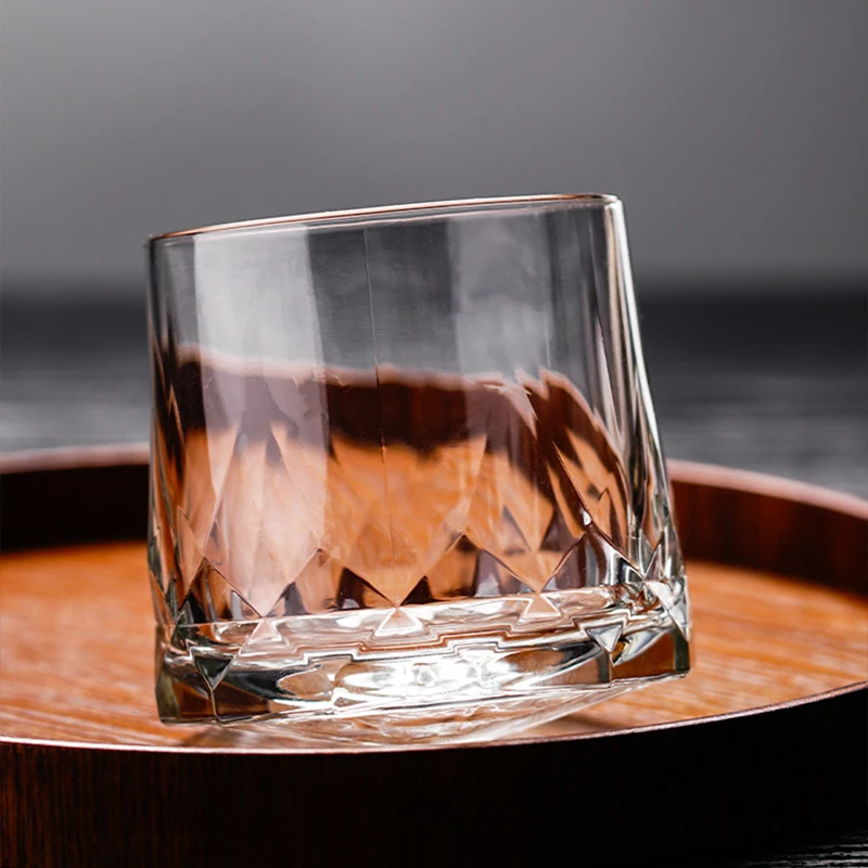 Spinning Whiskey Glass SMOOTH-SPIN Stainless Steel Ice Ball