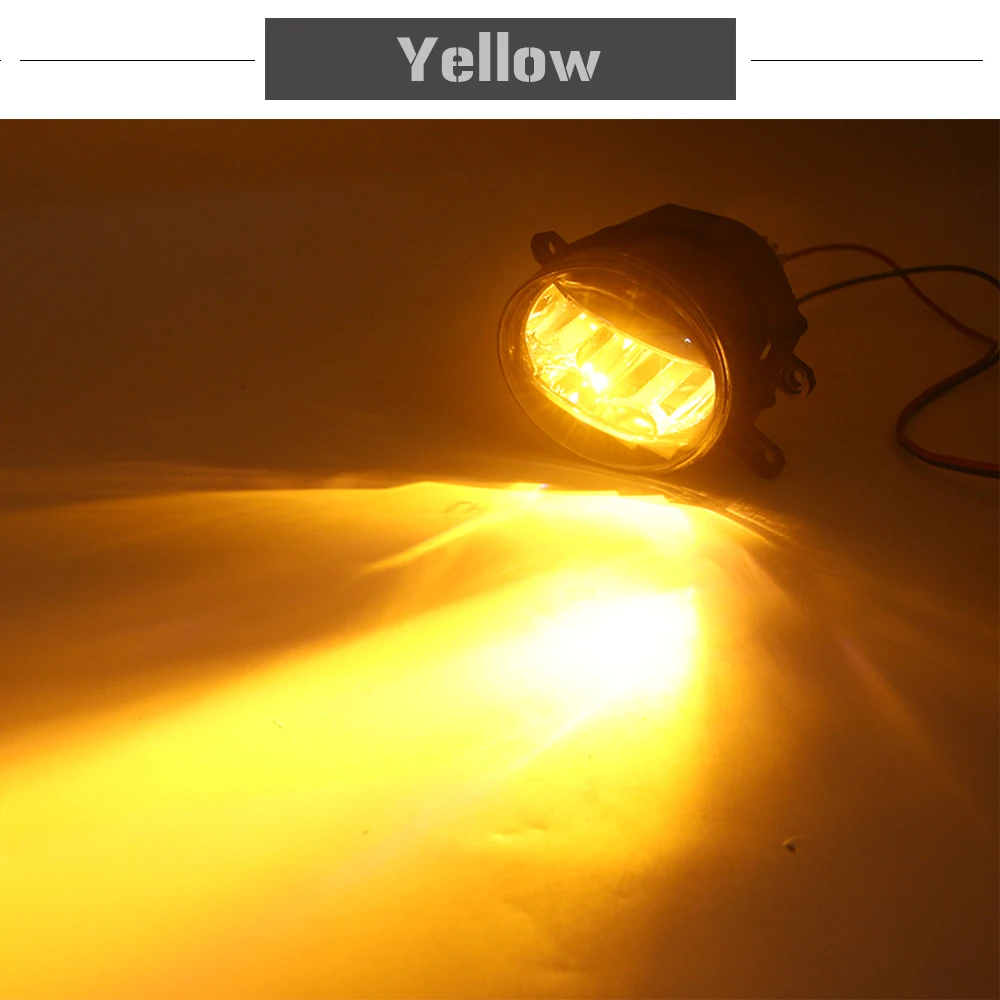 Yellow Buildreamen2 для Lexus GS350 GS460 GS450h 2011 2012 2013 автомобиля 4000LM светодиодный объектив проектора туман светильник дневного светильник - Цвет: Yellow