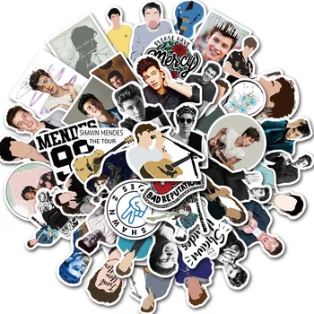 

10/30/50pcs Cartoon Singer Shawn Mendes Stickers Waterproof PVC Luggage Skateboard Car Laptop Snowboard Guitar Sticker Kids Toys