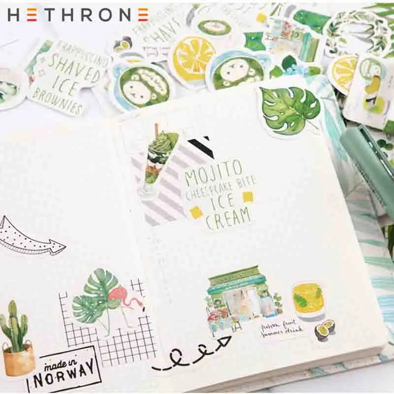 Hethrone креативные милые Мультяшные miss time Прозрачные бумажные наклейки для ручного счета посылка DIY Дневник наклейки чашки декоративные материалы