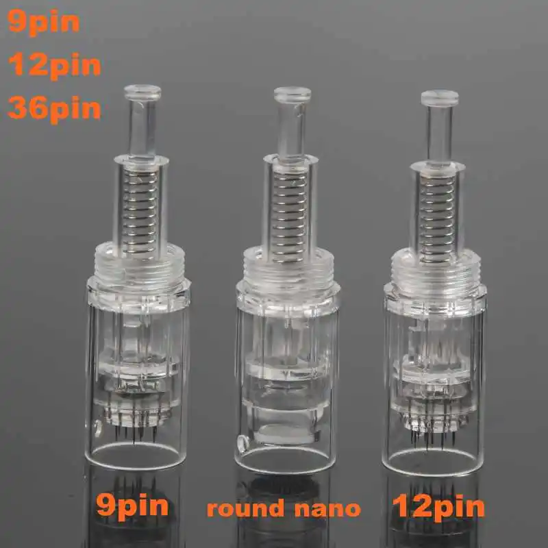 50 шт. винт микроиглы картридж Dr. pen Nano иглы картридж 9 pin/12 pin/36 pin Замена для дермы ручка