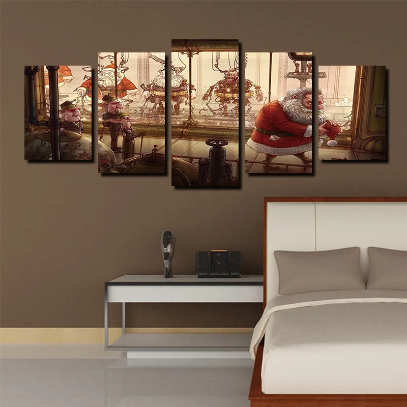 

5-frame Santa Claus Production Line Computer Airbrush Painting AliExpress Amazon Wish Painting Core Decorative Painting Manufact