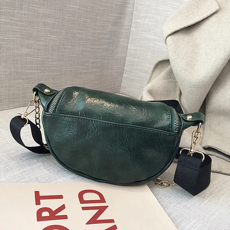 Yogodlns Fashion Quality PU Leather Crossbody Bags For Women Chain Small Shoulder Messenger Bag Lady Travel Handbags