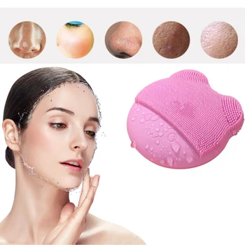 

Electric Silicone Facial Cleansing Brush Deep Pore Cleaner Soft Face Washing Brush With Mirror SC54