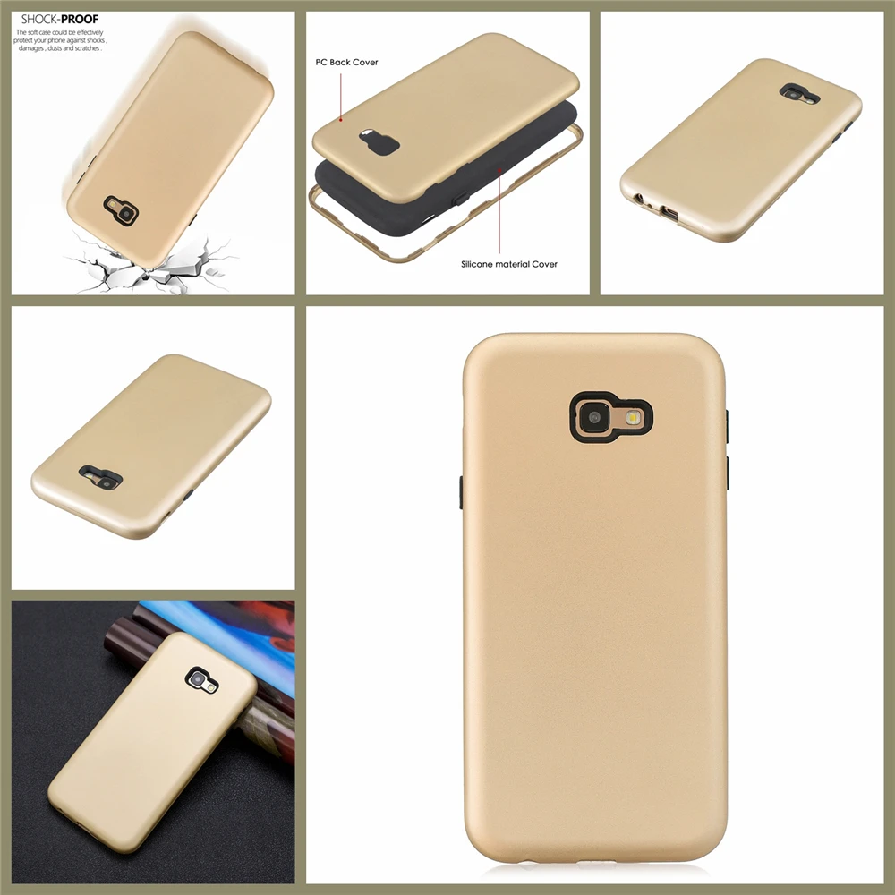 Для samsung Galaxy J4/J4 Plus 2018 чехол силиконовый PC Slim Fit двухслойный для телефона 3 в 1