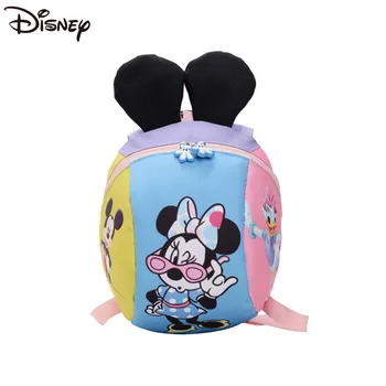 

Disney Kindergarten Small Schoolbag Boy Cute Cartoon 1-5 Year Old Baby Child Anti-lost Backpack Female Backpack