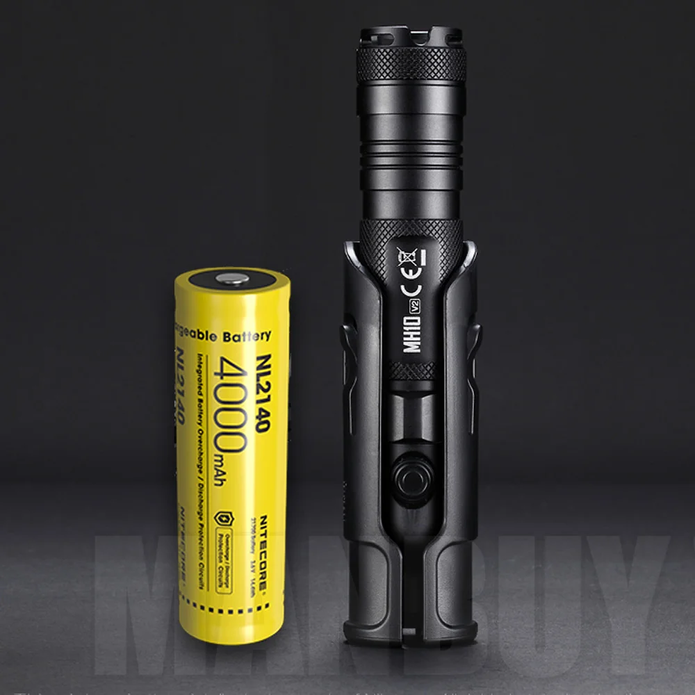 2020 NITECORE MH10V2 1200LM CREE XP-L2 V6 LED EDC Flashlight Included 21700 Battery USB-C Rechargeable 18650 Torch Free Shipping