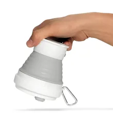 350 мл Силиконовые Путешествия Выдвижной Складной Кофе тройник телескопический складной Спорт на открытом воздухе Тур воды чашки
