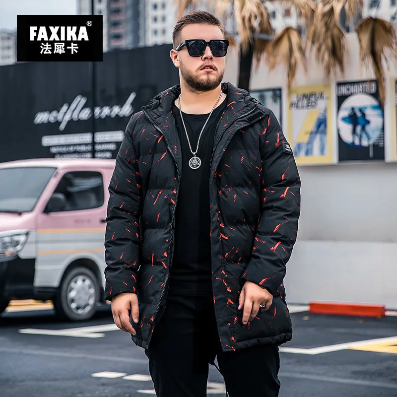 Мужская хлопковая стеганая куртка FAXIKA больших размеров, новинка, мужское утепленное теплое зимнее пальто, одежда с хлопковой подкладкой