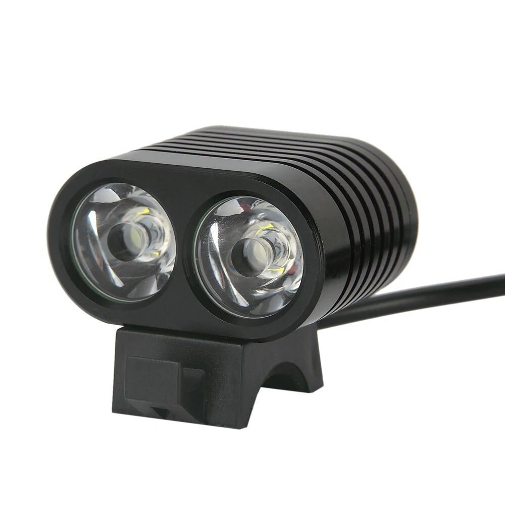 10000 Lumens Bicycle Front Light 2xXM-T6 Handlebar Flashlight With 6000mAh 418650 Battery Night Cycling Brightness Lamp BC0542 (3)