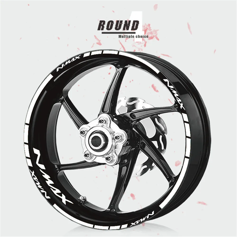 

Waterproof wheel stickers reflective stripe tire decoration stickers motorcycle quality stickers FOR YAMAHA NMAX
