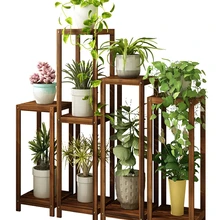 Airs многоярусный крытый балкон из цельного дерева больше мяса гостиная Китайский стиль Одиночный Зеленый Luo цветочный горшок рама бытовой