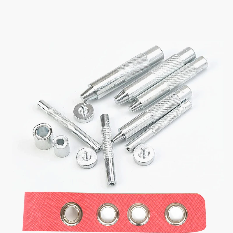 Handmade Metal Eyelets Mold Tool 4-14mm Eyelets Tool Grommet Installation Carbon Steel DIY Leather Eyelet Accessories 1 Set
