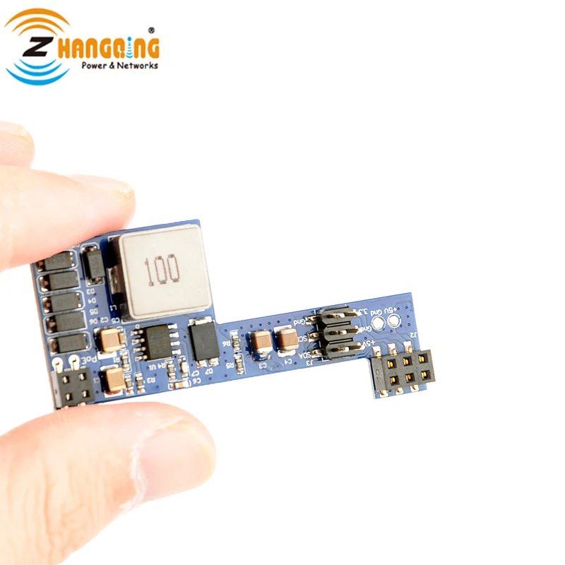 Passive POE-PiHat 10W PoE delivering power to a Raspberry Pi 3B+ or Pi 4, Output 5V PoE Hat board 3