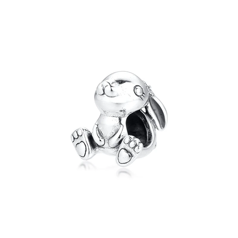 

Beads For Jewelry Making Nini the Rabbit Charm Sterling Silver Jewelry Fashion Charms Fits Original Silver Bracelets