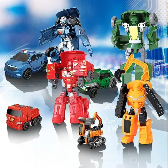 Mini Robot Transformation Robot Toys Cartoon Robot Deformation Car Airplane Toys For Child Boys Xmas Best Gift Dropshipping 2