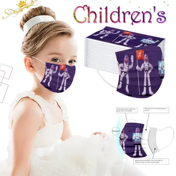 

Children Christmas Mascarillas Three-Layer Protective Cartoon Printing Disposable Mask Gezicht hypoallergeen masque enfant