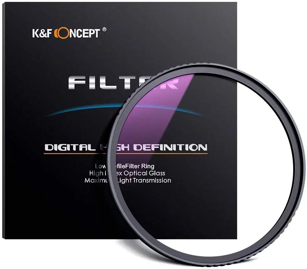 K &amp F Concept 37/40.5/43/46/49/52/55/58/62/67/72/82 мм MC UV защитный фильтр тонкая рамка с многослойным