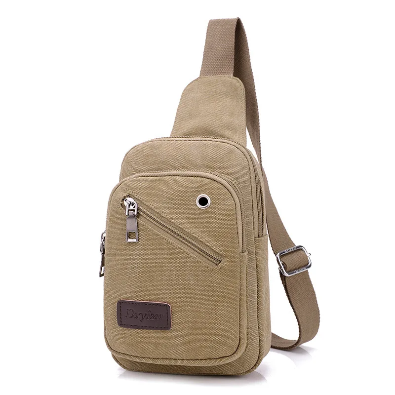 

Distribution New Style Multi-functional Canvas Chest Bag Men's Travel Bag Backpack Shoulder Fashion Casual Men's Bag