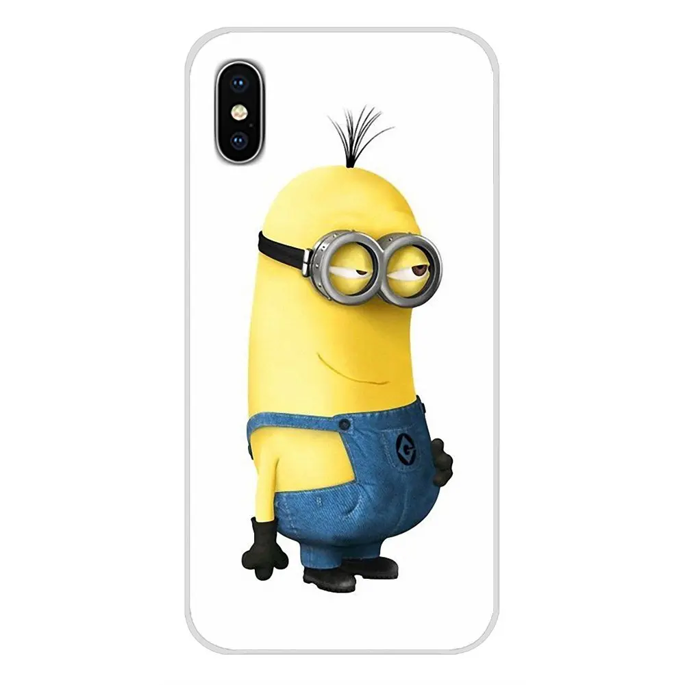 images 9 Для Apple IPhone X XR XS 11Pro MAX 4S 5s 5C SE 6S 7 8 Plus ipod touch 5 6 прозрачный ТПУ чехол Миньоны Голый "Гадкий Я" - Цвет: images 9