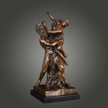 ATLIE BRONZES Чистая Бронзовая мифология насилование просерпина скульптуры Плуто и персефона Бронзовая статуя художественная коллекция