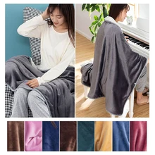 

Housewares Soft Solid Color Small Woolen Blanket Shawl Blanket Single Layer Blanket Double Layer Blanket Shawl Blankets Cloaks