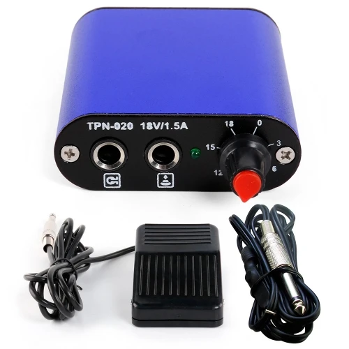 

Hot Tattoo Mini Tattoo Power Supply + Foot Pedal + Clip Cord for Machine Gun Kit P162 Tattoo Mini Power Supply Tattoo Supplies